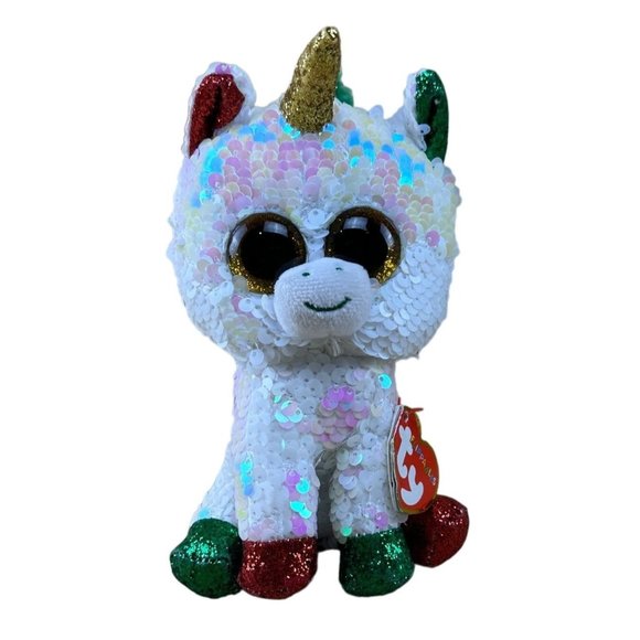 Ty Toys Ty Beanie Boo Flippable Stardust With Tags Sequins